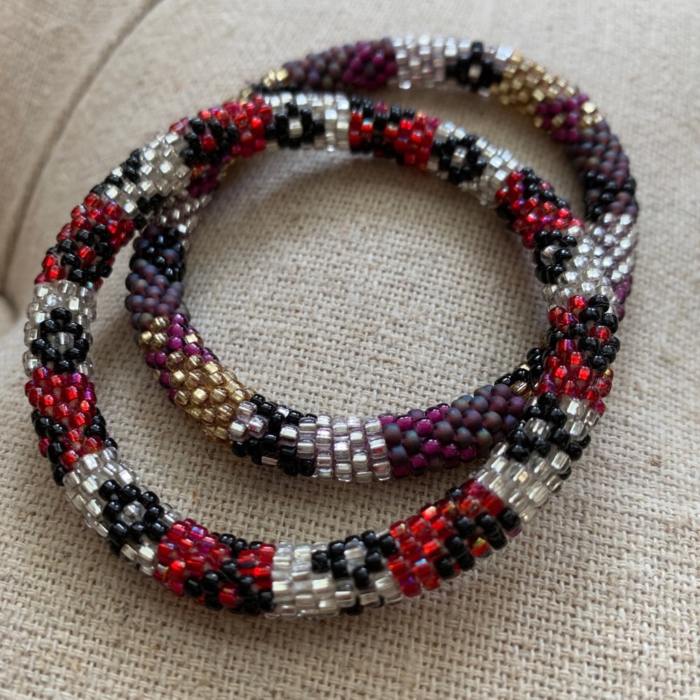 2 Pack Beaded Bracelets For Stacking! - image 1
